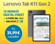 Lenovo Tab K11 Gen 2-Angebot: Beinhaltet ein kostenloses Tablet und ein 12-monatiges Digital-Abo der WP.