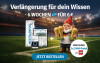 Text: Verlängerung für dein Wissen. 6 Wochen Zeitung für 6 € inkl. LEGO-Pokal