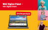 Senioren halten Tablets, darüber 'WAZ Digital-Paket - rein digital lesen'; rechts Tablet mit WAZ-App und 'EasyTab geschenkt'.