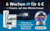 Werbebanner mit WP gedruckt und digital, Angebot 6 Wochen fur 6 Euro und Verlosung von Phantasialand Wintertraum Karten